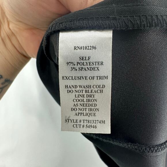 Connected Apparel Little Black Dress Size 8 Pearl & Bead Trim Retroglam Holiday - Picture 6 of 6